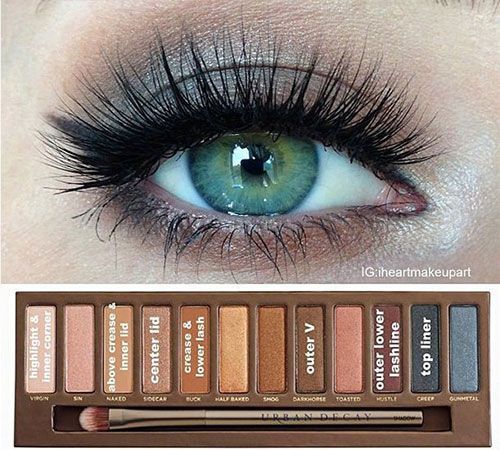 EAST Urban Decay Naked palette eyeshadow how-to looks (Green-eyed girls must see this!!)