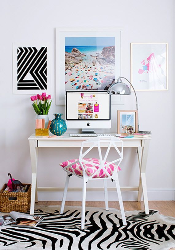 fresh bright home office