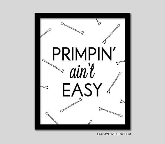 girly bathroom decor, funny wall art, funny print, funny quote, vanity art, black and white print, gift for women, bathroom