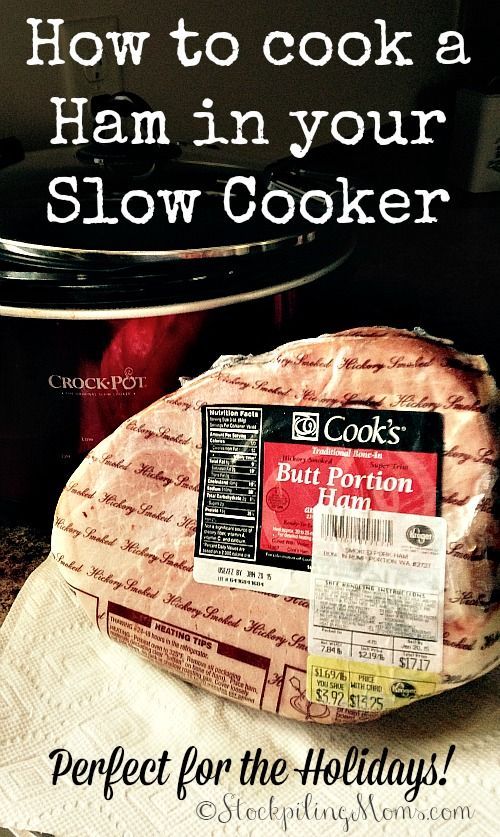 Here are step by step directions on How to cook a Ham in your Slow Cooker, which is perfect for Christmas or any other holiday!