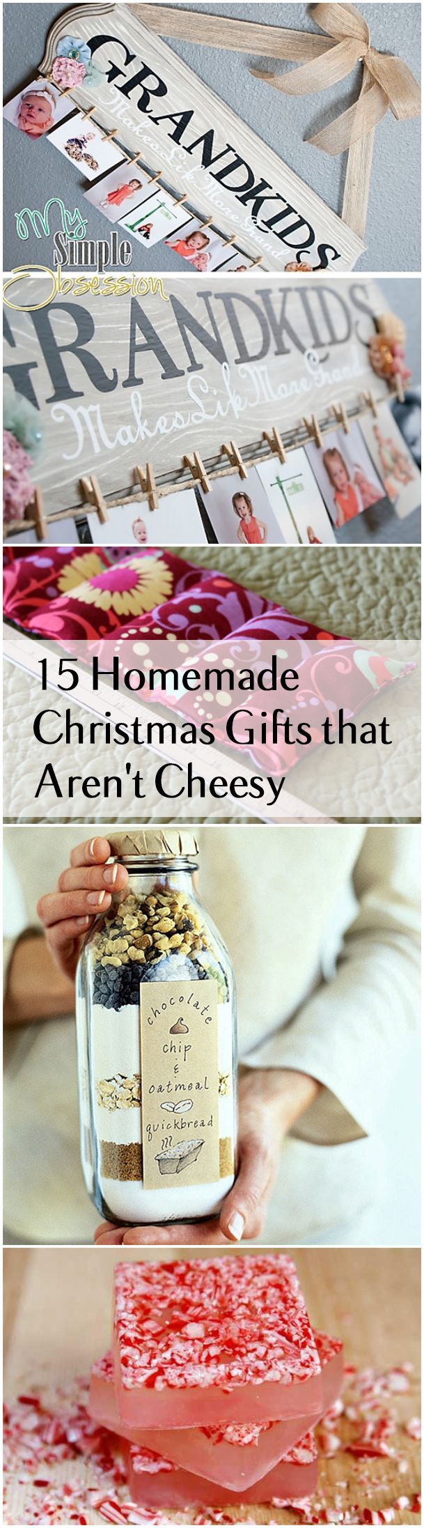 Homemade Christmas Gifts and Ideas that are thoughtful, inexpensive and easy!