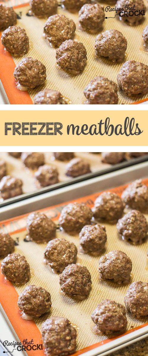 Homemade Frozen Meatballs – Perfect to add to your spaghetti or throw in your crock pot for a great appetizer. Great alternative