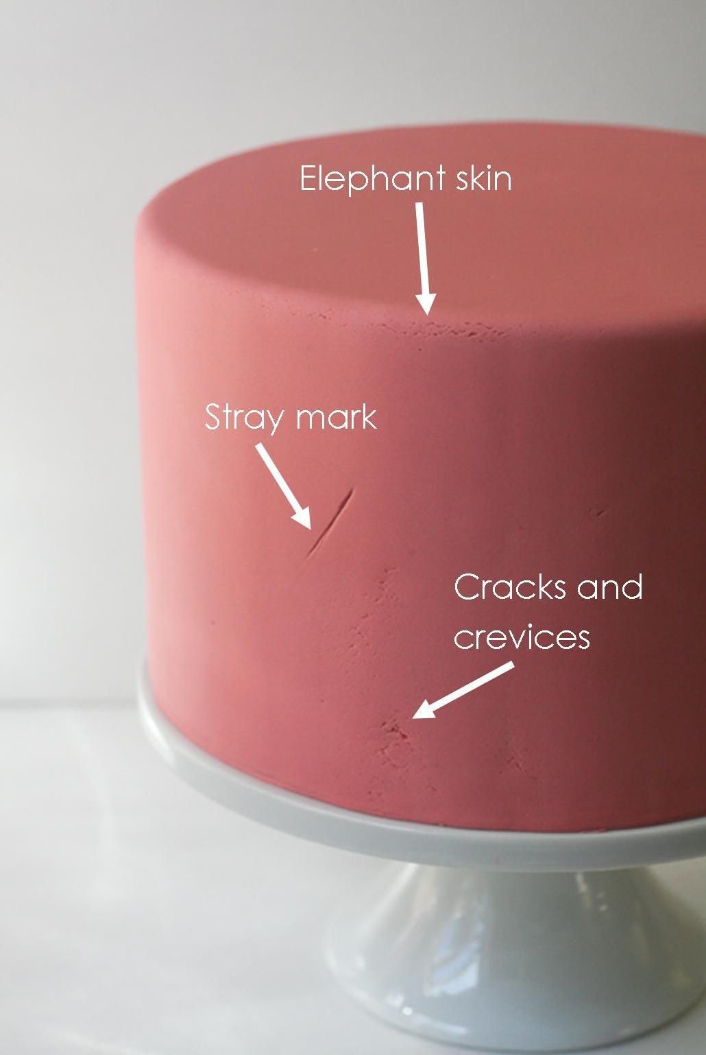 How to fix elephant skin, stray marks and cracks and crevices in your fondant