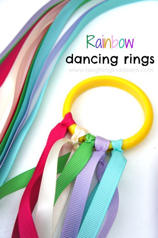 How to make beautiful dancing ribbon rings for kids. Great homemade toy kids will love to play with – Laughing Kids Learn