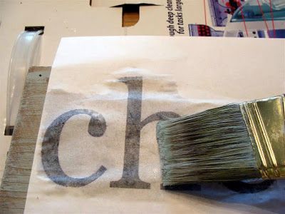 How to paint letters on wood WIthout a Stencil! Great tips and tricks.