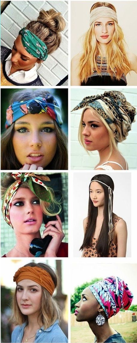 How to wear head scarves this summer?