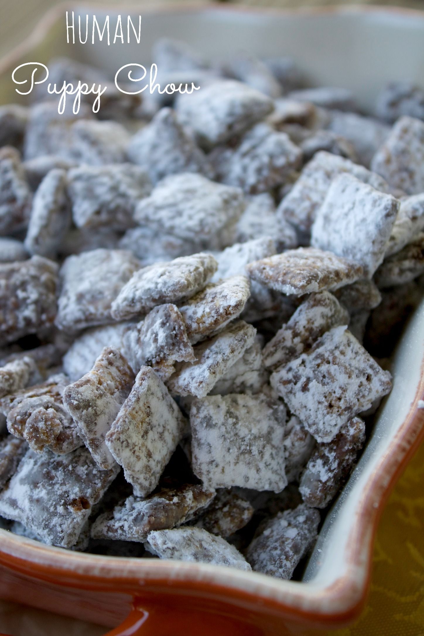 Human Puppy Chow-Chex Mix Recipe Just five ingredients and ten minutes are needed to make puppy chow, a sweet kid-friendly