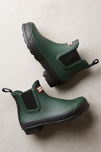 Hunter Original Two Tone Chelsea Boots #anthroregistry
