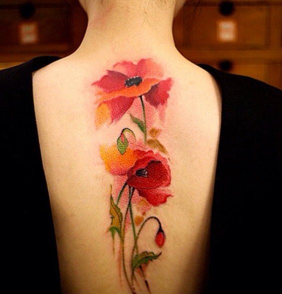 I want to pin all her work.  Gorgeous poppies.  Artist: Chen Jie, Beijing, China.  Via: the Vandalist.