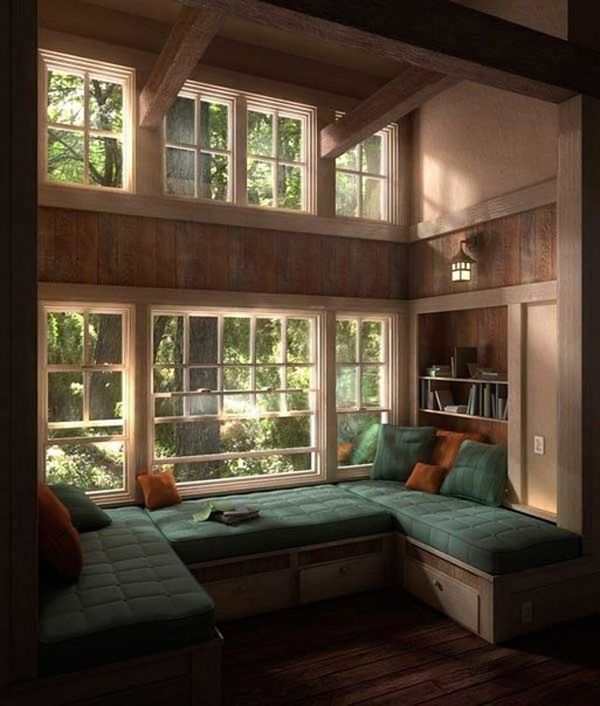 I would love a reading nook like this!