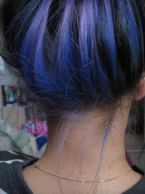 I’m really into the idea of color that can only be seen when your hair is up or in a certain braid etc.