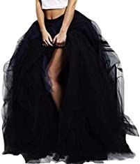 Black tulle skirt for women