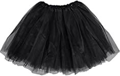 Black tulle skirt for women
