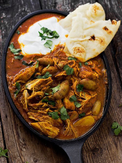Indian Spiced Stew with Chicken and Potatoes in a Creamy Tomato Sauce – Seasons and Suppers