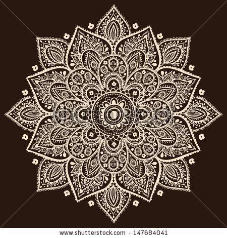 Indian Traditional Pattern Of Black And White – Flower Mandala Stock Vector 161966852 : Shutterstock