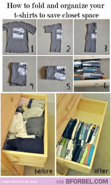 I’ve been doing this for years! Best idea ever, even did my boyfriends tshirt drawer too! Try hanging up all your shirts that