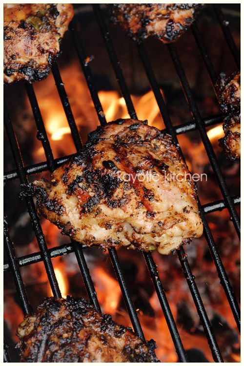Jamaican Jerk Chicken….Now this is a real Jamaican Jerk recipe!!! My mouth is watering and tastebuds are tingling! LOL Not to