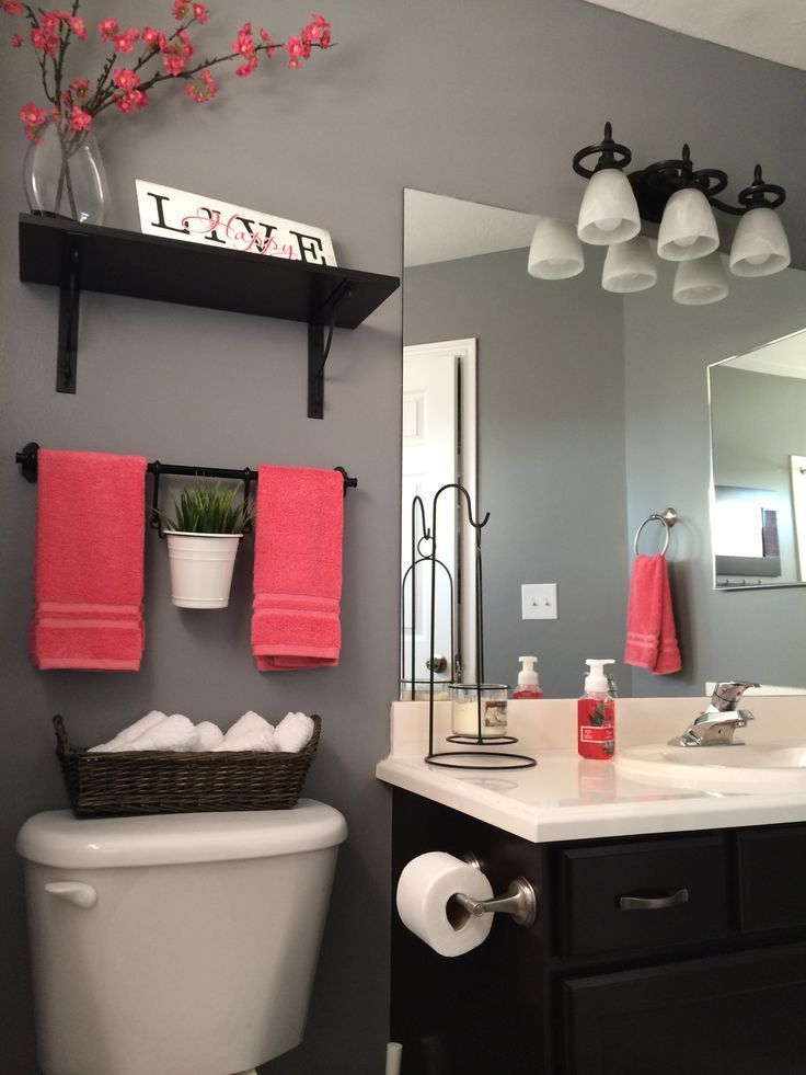 Kohls Home Decor | My bathroom remodel. Love it!!! Kohls towels Kohls shower curtain Home …