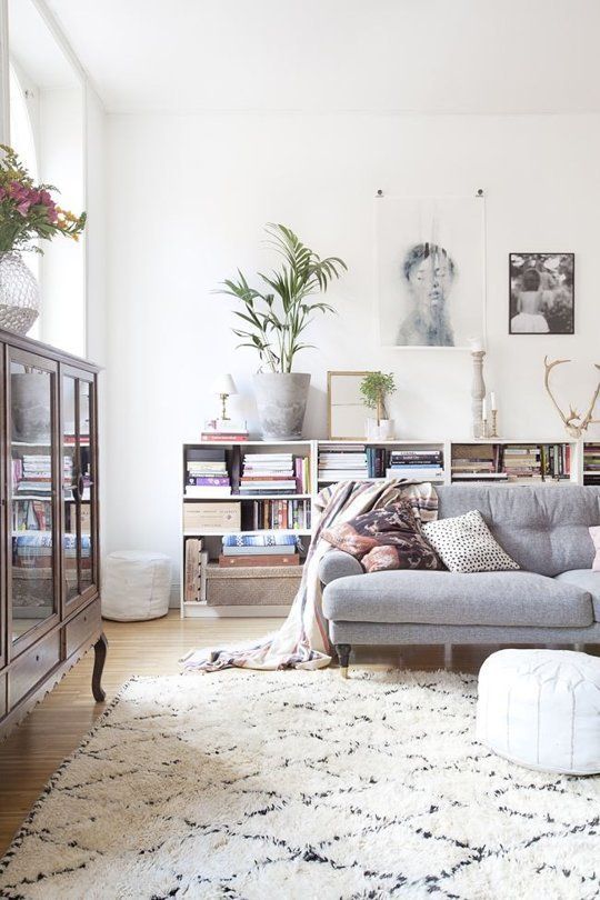 Living Room Layout Ideas: Place a Bookcase Behind Your Sofa | Apartment Therapy