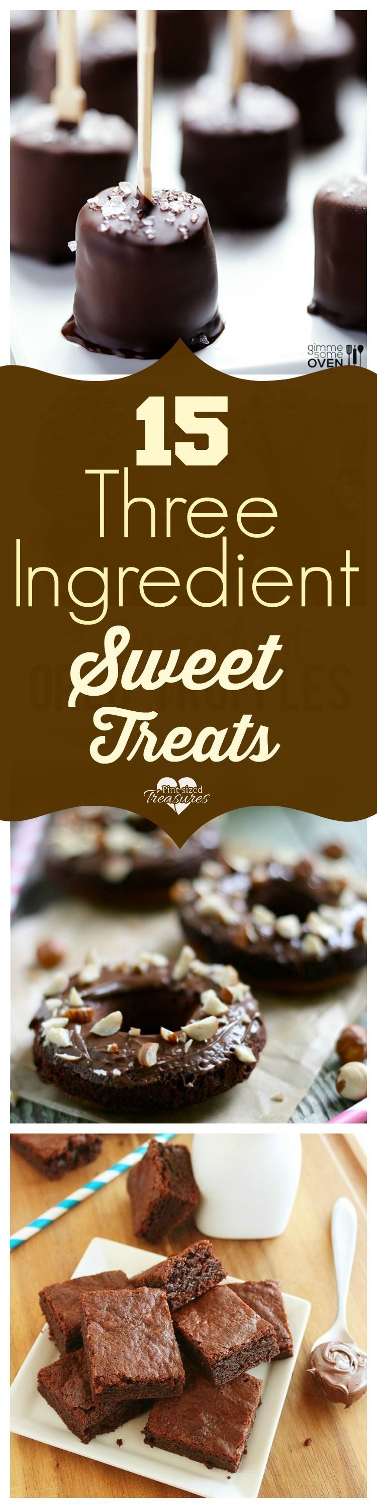 Love easy, sweet treats? These three ingredient treats will make you smile!