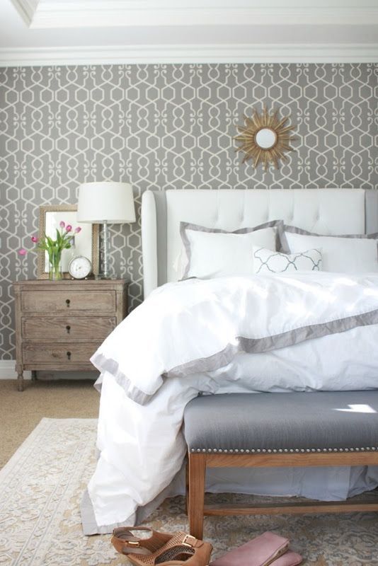 Master Bedroom: Layers of Bedding from A Thoughtful Place {and how to fold a fitted sheet!}