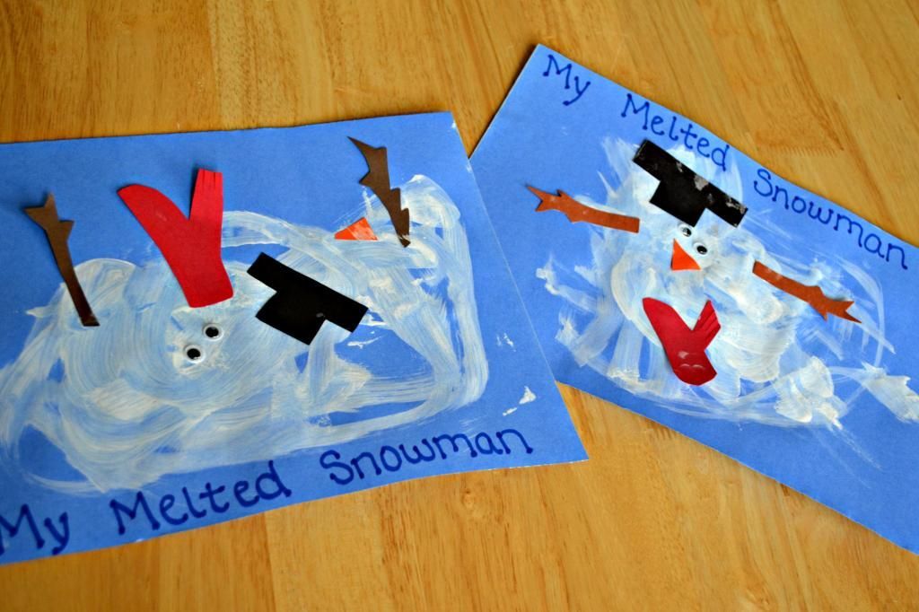 Melted Snowman Art: Isn’t that just the cutest idea ever??!