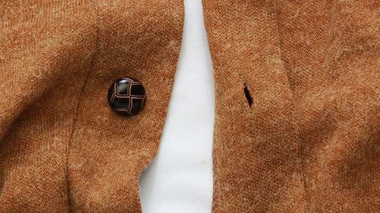 Men Stylish Single-breasted Double Pockets Cardigan Coat