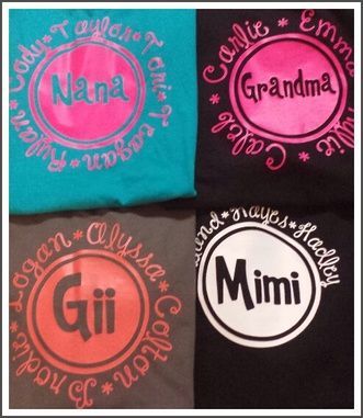 Mimi, Nana, Grandma, Yaya, NeeNee, etc Shirts! – Vinylizeitnow!
