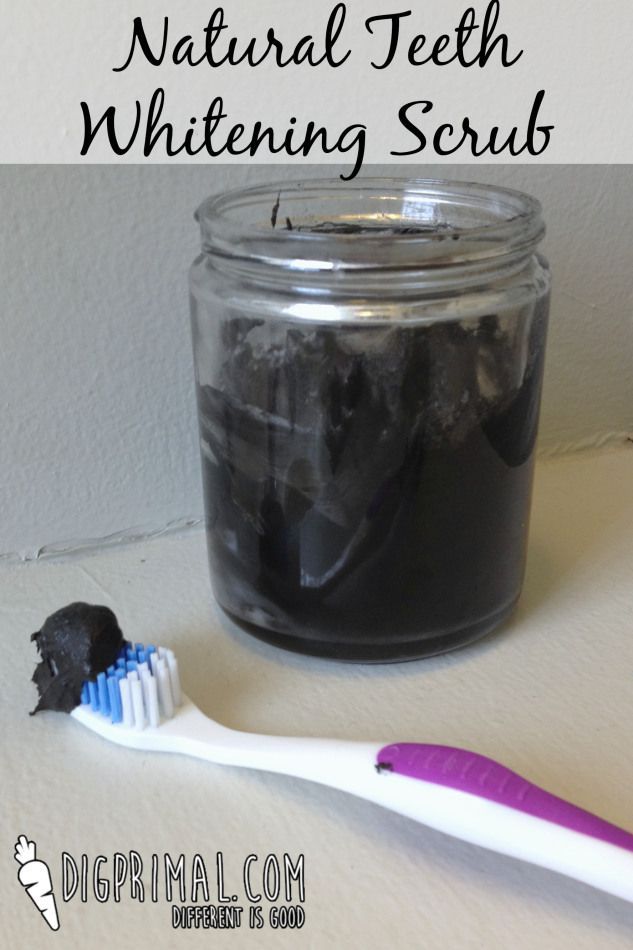 Natural Teeth Whitening Scrub that can be used daily.