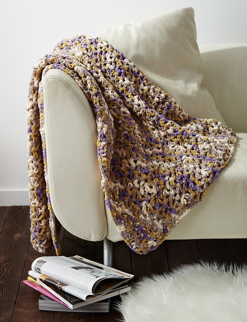 Need to make a crochet afghan quick? Then the Unbelievably Easy Crochet Blanket is the pattern for you! This chunky crochet