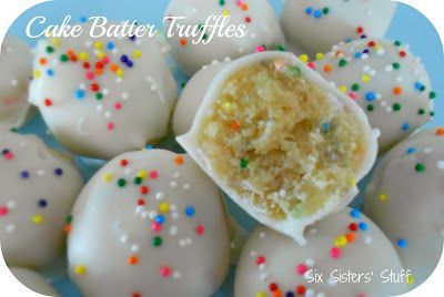 No Bake Cake Batter Truffles . . . easy to make and taste amazing!