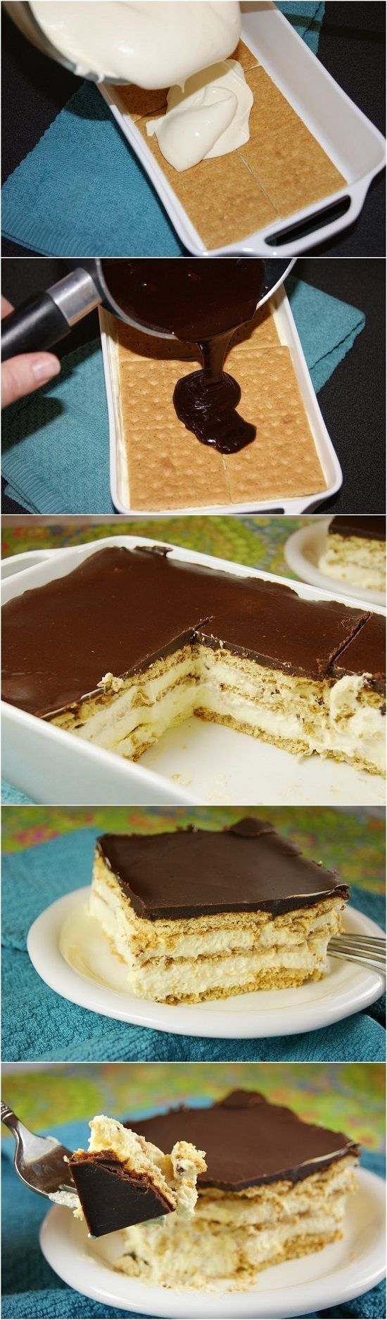 No-Bake Chocolate Eclair Cake | 18 Effortless Sweet Treats For Lazy People