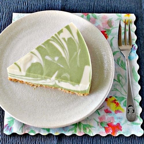 No-Bake Green Tea Tofu Cheesecake recipe | very healthy, it’s eggless and no cream added which made it light and not heavy.