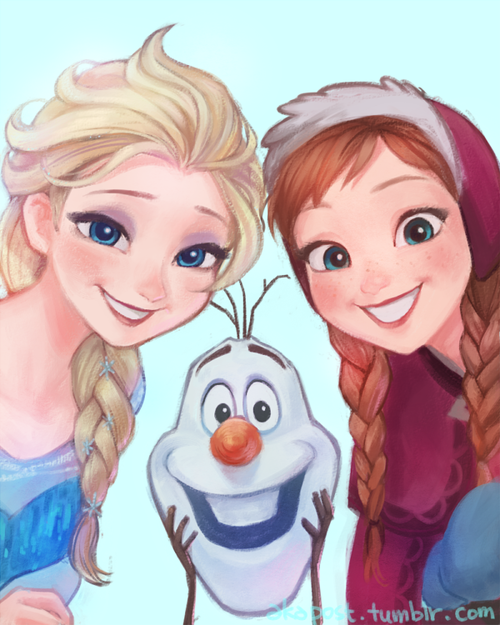 Oh this is cute! Anna and Elsa. Frozen
