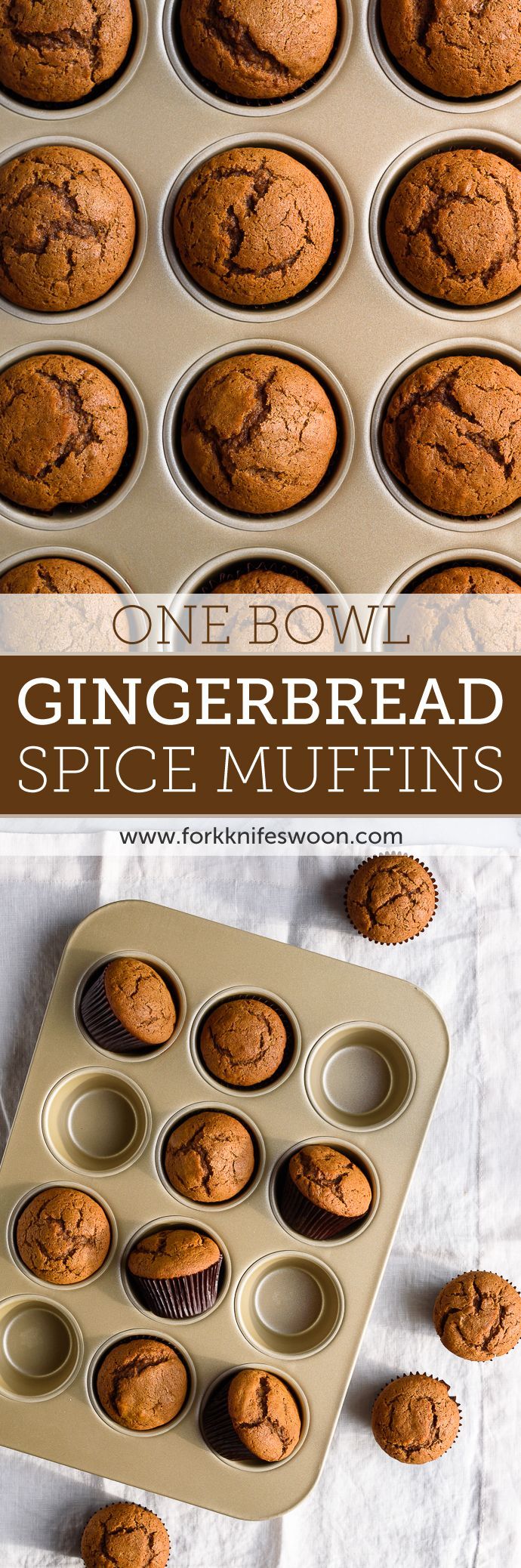 One Bowl Gingerbread Muffins | Fork Knife Swoon @Laura // Fork Knife Swoon