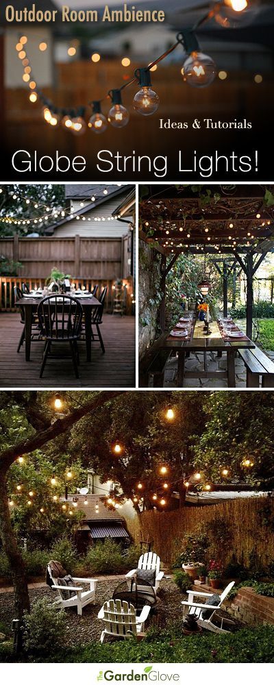 Outdoor Room Ambience: Globe String Lights! • Tips, Ideas and Tutorials!