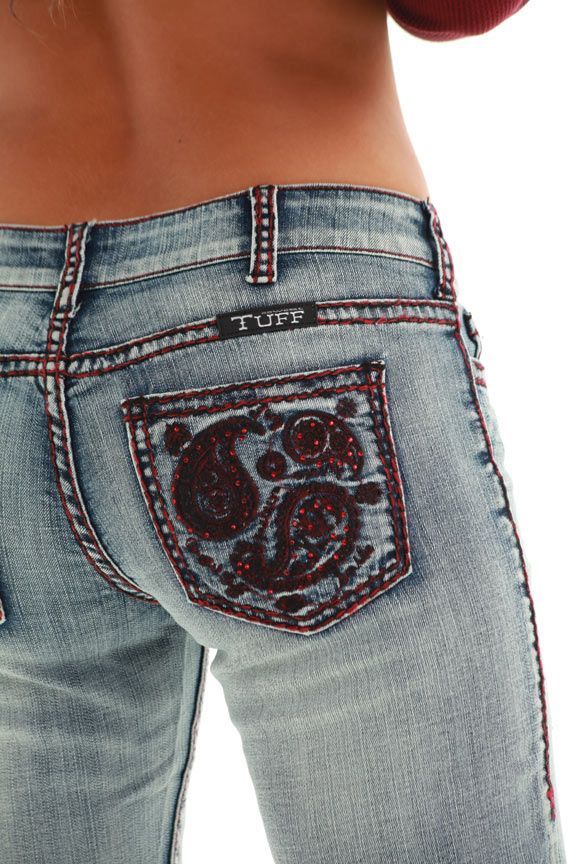Paisley Red Jean from Cowgirl Tuff Co.