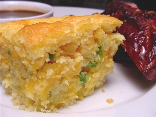 Paula Deen’s Layered Mexican Cornbread—VERY GOOD, GOES W/ MEXICAN CASSEROLE ON MY CHICKEN BOARD & SPANISH RICE ON MY SIDE DISHES