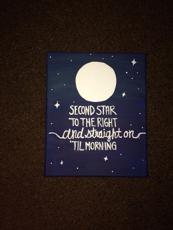 Peter Pan Quote Canvas from the Custom Canvas Shop!