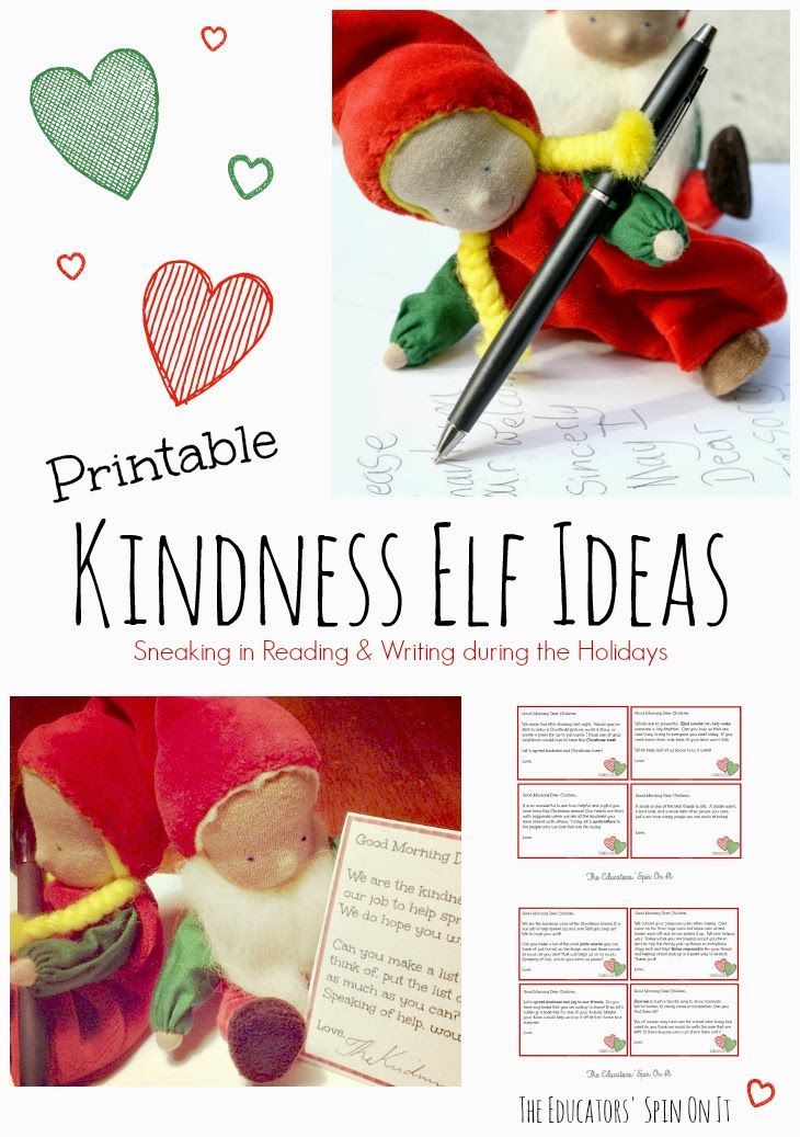 Printable Kindness Elf Ideas