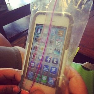 Put your iPhone in a sandwich bag to protect it. The touchscreen will still work! | 16 Beach Hacks That Will Save Your Summer