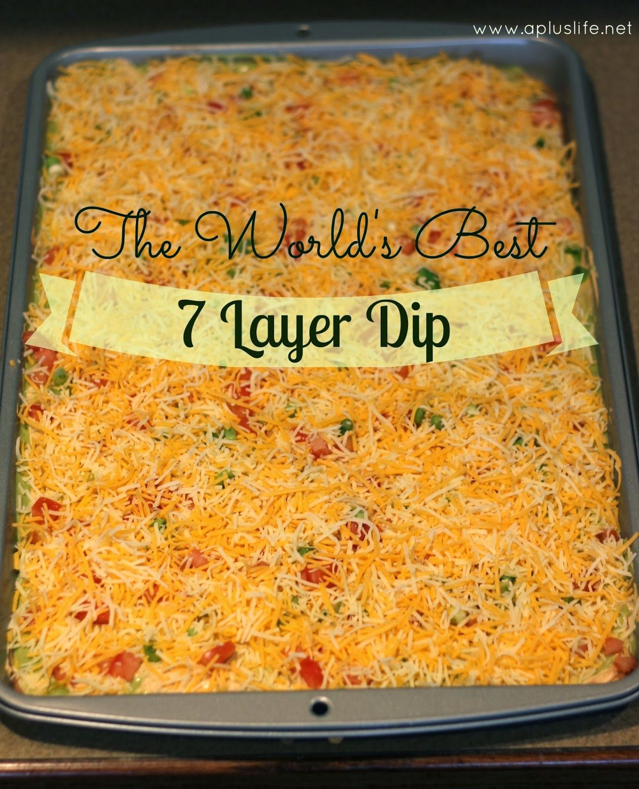 *** Really really good bean dip! I followed this recipe, except for instead of using tomatoes and green onions, I used a layer of