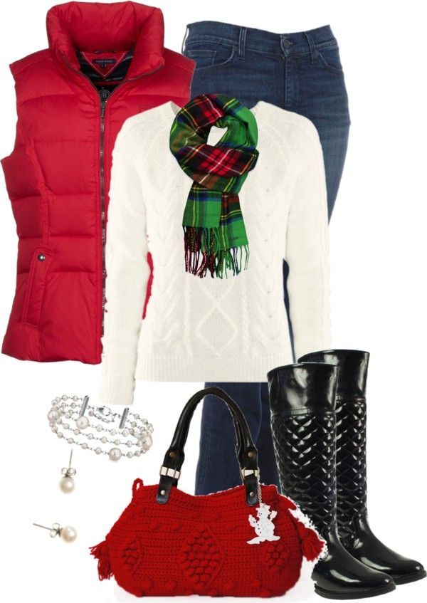 “Red & Green 2” by happygirljlc on Polyvore