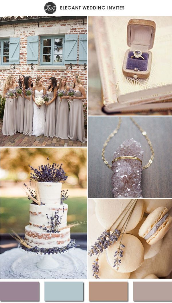romantic lavender and nude wedding color palettes for 2015 wedding ideas