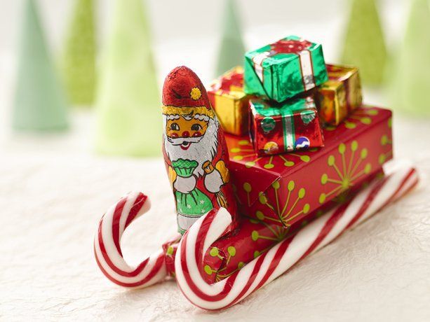 santa candy sleighs