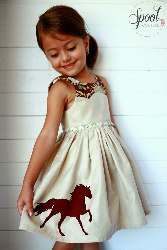 size 1 to 12 years Girls Dress PDF Sewing Pattern Disco Party Dress Ainslee Fox. Love the yoke!