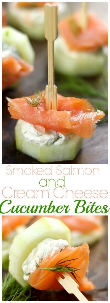 Smoked Salmon and Cream Cheese Cucumber Bites – So easy!