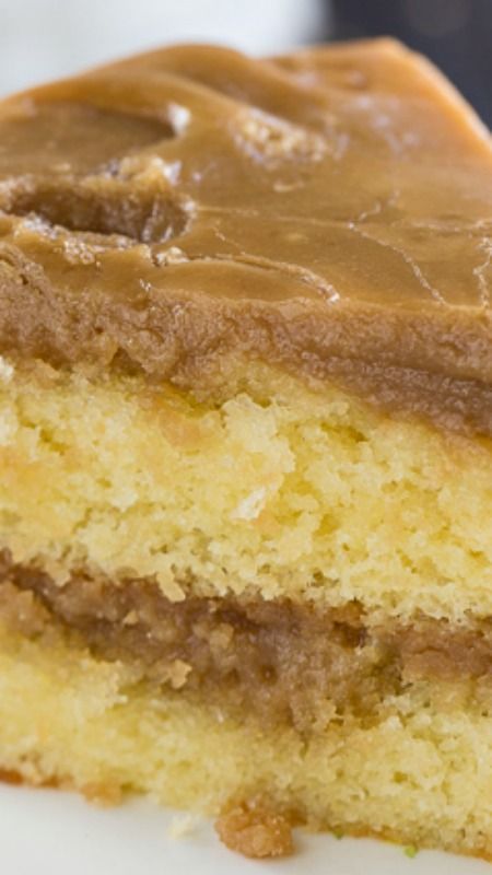 Southern Caramel Cake ~ two delicious and moist cake layers with a fabulously sweet icing.