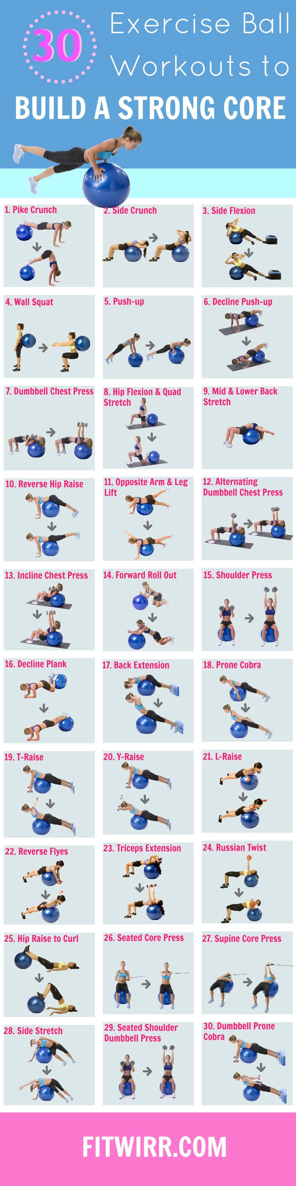 Stability ball workouts