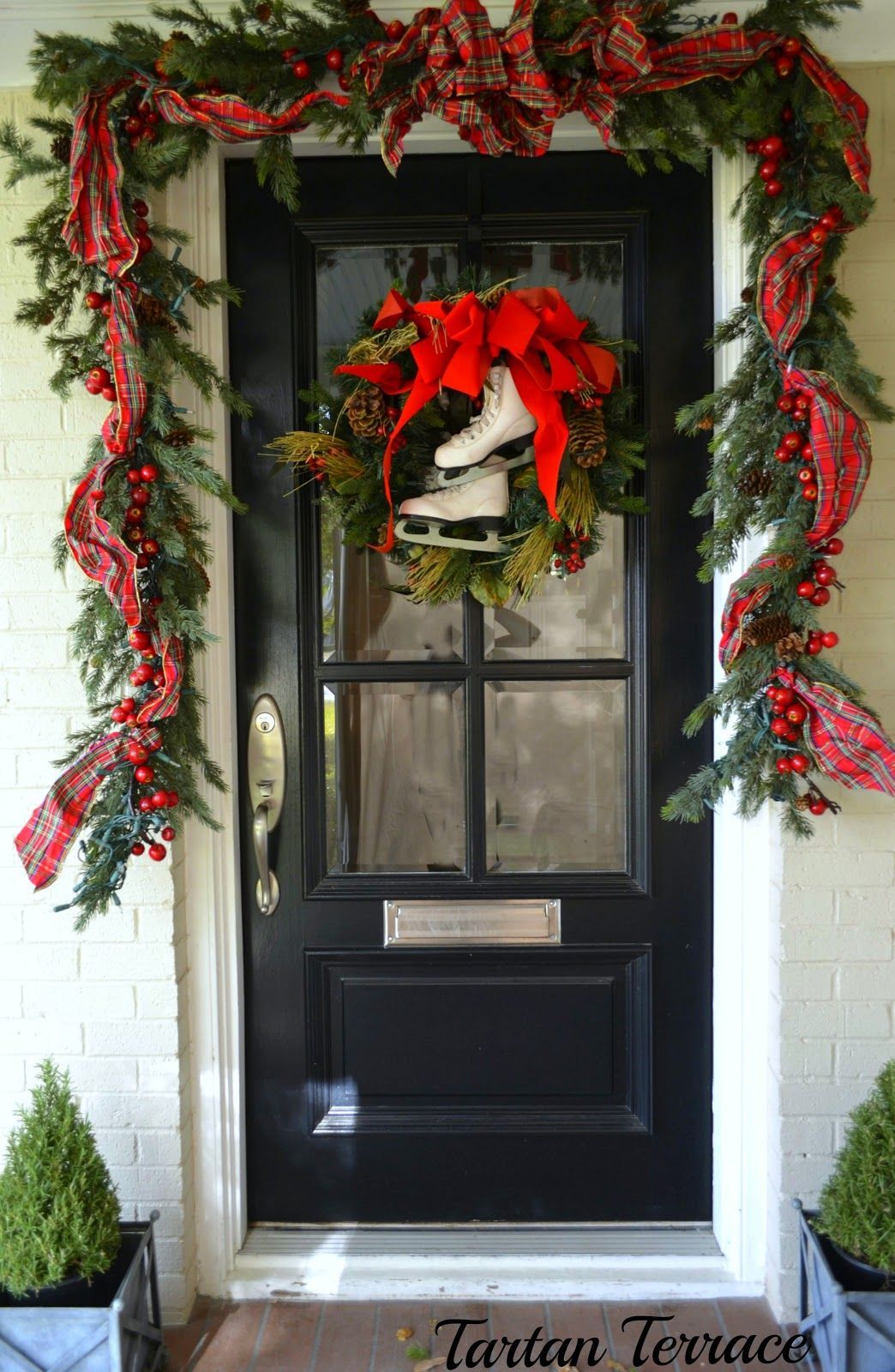 TartanTerrace: Christmas Door over at the Terrace